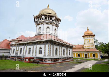 Shri Mahalasa Narayani Temple a Hindu temple to the goddess Mahalasa, she is identified with Mohini, the female avatar of the god Vishnu,  Mardol, Pon Stock Photo