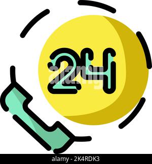 Shipping support, illustration, vector on a white background. Stock Vector