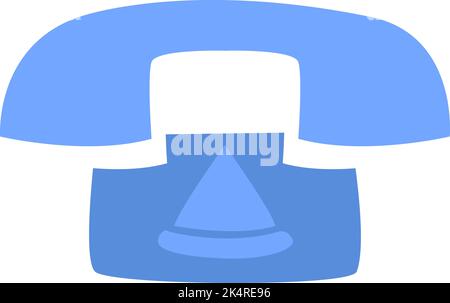 Take away telephone, illustration, vector on a white background. Stock Vector