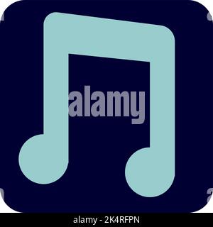 Web music, illustration, vector on a white background. Stock Vector