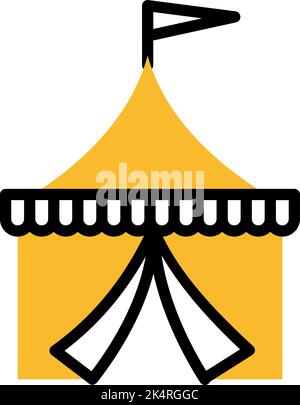 Amusment circus, illustration, vector on a white background. Stock Vector