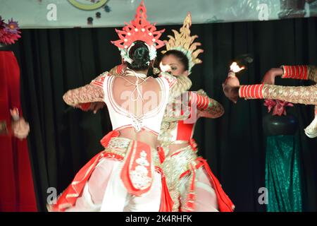 indian tamil thai pongal dance Stock Photo