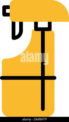 Glass cleaning spray, illustration, vector on a white background. Stock Vector