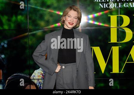 Paris, France. 10th Mar, 2022. Lea Seydoux attends L'Histoire De Ma Femme  Premiere, held at the UGC Cite Les Halles, in Paris, France, on March 10,  2022. Photo by Jerome Domine/ABACAPRESS.COM Credit