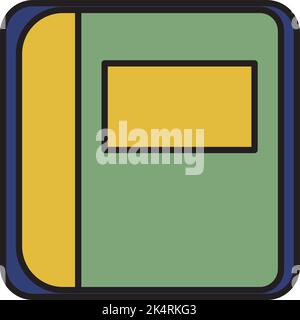 Math book education, illustration, vector on a white background. Stock Vector
