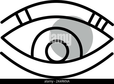 Boho eye, illustration, vector on a white background. Stock Vector