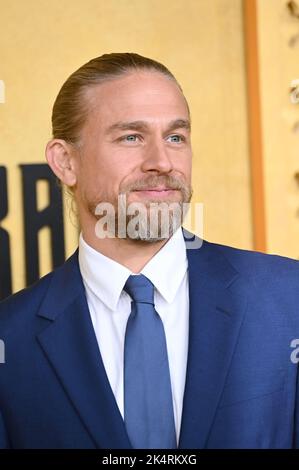 Los Angeles, USA. 03rd Oct, 2022. Charlie Hunnam at the premiere for AppleTV's 'Shantaram' at the Regency Bruin Theatre. Picture Credit: Paul Smith/Alamy Live News Stock Photo