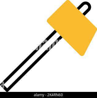 Gaming hammer, illustration, vector on a white background. Stock Vector
