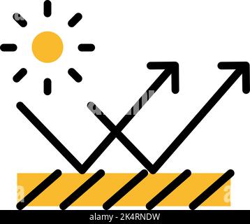 UV protection fabric, illustration, vector on a white background. Stock Vector
