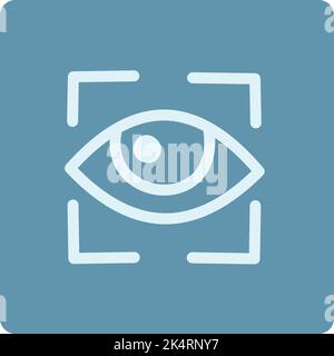 Finance eye security lock, illustration, vector on a white background. Stock Vector