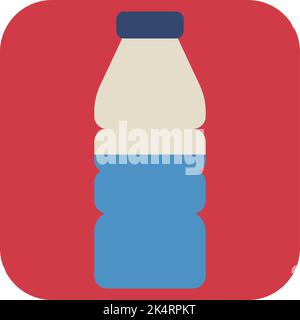 Water bottle, illustration, vector on a white background. Stock Vector
