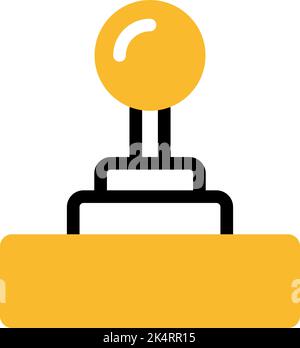 Manual joystick, illustration, vector on a white background. Stock Vector
