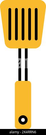 Kitchen spatula, illustration, vector on a white background. Stock Vector