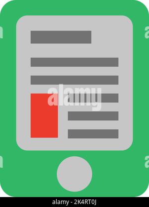 Mass media phone, illustration, vector on a white background. Stock Vector