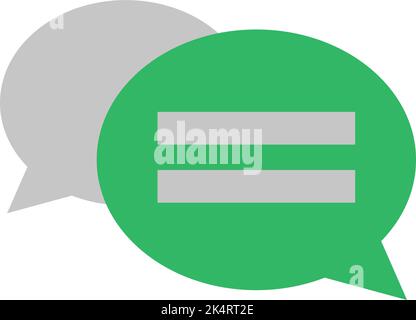 Mass media chat, illustration, vector on a white background. Stock Vector