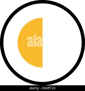 Photo editor contrast, illustration, vector on a white background. Stock Vector