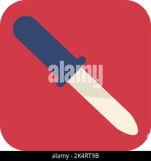 Health pipette, illustration, vector on a white background. Stock Vector