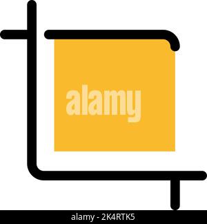 Photo editor crop , illustration, vector on a white background. Stock Vector
