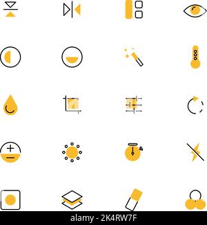 Photo editor , illustration, vector on a white background. Stock Vector