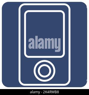 Technology ipod , illustration, vector on a white background. Stock Vector