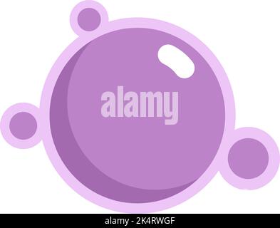 Space natural satelite, illustration, vector on a white background. Stock Vector