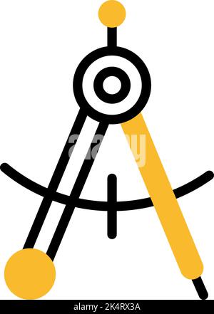 Geometry class, illustration, vector on a white background. Stock Vector