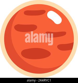 Space mars, illustration, vector on a white background. Stock Vector