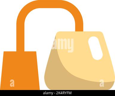 Tea bag, illustration, vector on a white background. Stock Vector