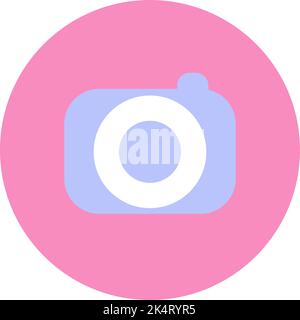 Wedding camera, illustration, vector on a white background. Stock Vector