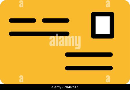 Shipping letter, illustration, vector on a white background. Stock Vector