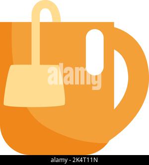 Flat vector cartoon illustration of matcha tea Stock Vector Image & Art ...