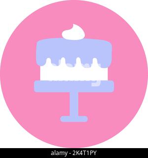 Wedding cake stand, illustration, vector on a white background. Stock Vector