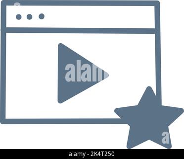 Internet favorites, illustration, vector on a white background. Stock Vector