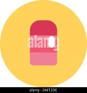 Pink shampoo, illustration, vector on a white background. Stock Vector