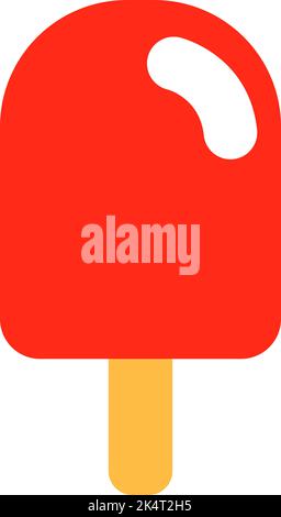 Baby ice cream, illustration, vector on a white background. Stock Vector