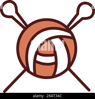 Sewing yarn, illustration, vector on a white background. Stock Vector