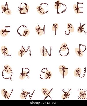Letter order, illustration, vector on a white background. Stock Vector
