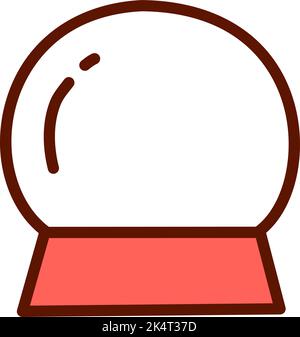 Carnival magic ball, illustration, vector on a white background. Stock Vector