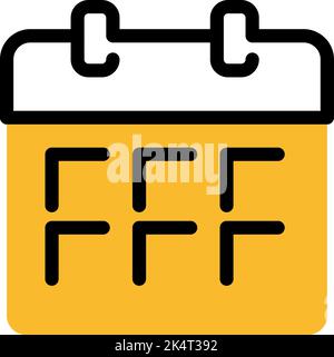 Traveling calender, illustration, vector on a white background. Stock Vector