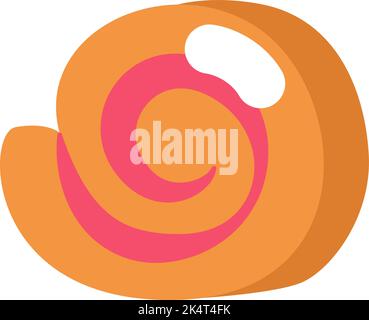 Bakery rolls, illustration, vector on a white background. Stock Vector