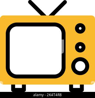 Broadcast tv, illustration, vector on a white background. Stock Vector
