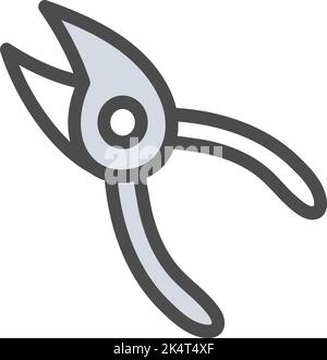 Construction pliers, illustration, vector on a white background. Stock Vector
