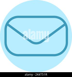 Contacts mail, illustration, vector on a white background. Stock Vector