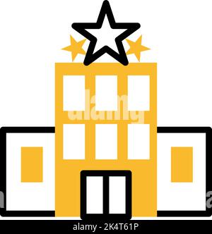Casino building, illustration, vector on a white background. Stock Vector