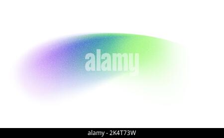 Stain of green and blue color. White background with grainy colorful gradient stripe with spray effect. Stock Photo