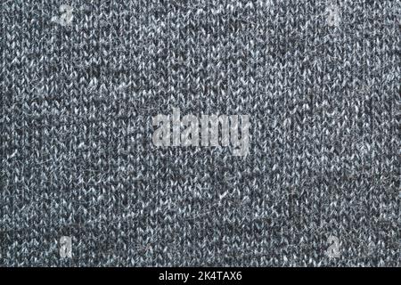 Gray knitted texture. fabric close up. textile background Stock Photo