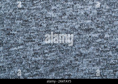 Gray knitted texture. fabric close up. textile background Stock Photo