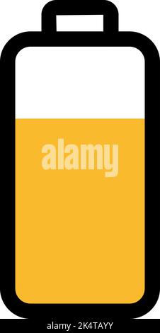 battery icon black vector illustration Stock Vector Image & Art - Alamy