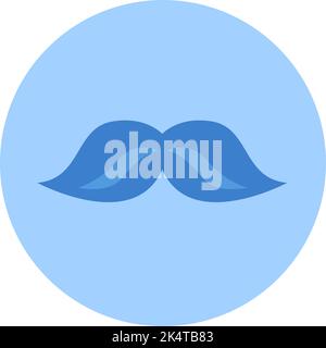 Fathers day moustache, illustration, vector on a white background. Stock Vector