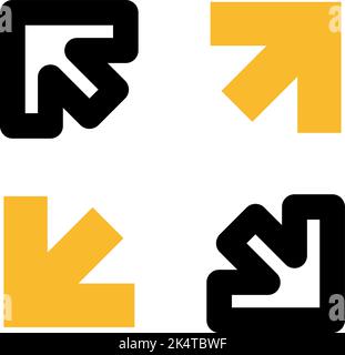 Full screen icon, illustration, vector on a white background. Stock Vector